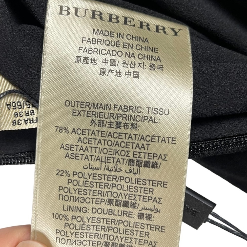 BURBERRY LONDON WRAP STYLE SLIT GATHERED HIP SKIRT - Picture 12 of 14